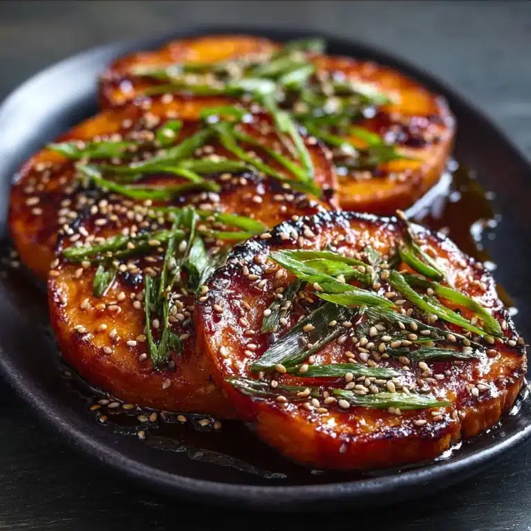 Gochujang & Maple Glazed Sweet Potato Steaks Recipe