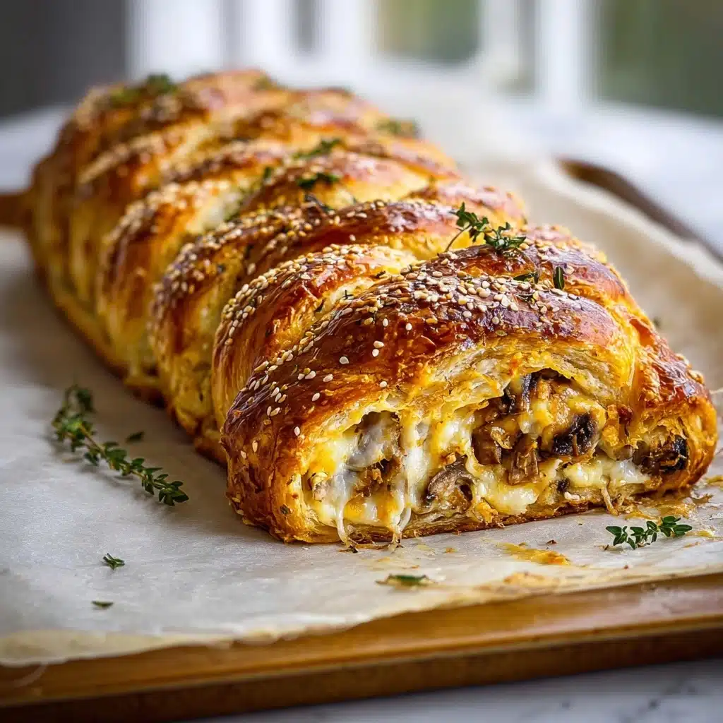 Gruyère & Wild Mushroom Puff Braid Recipe