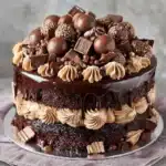 Triple Chocolate Drip Cake with Truffles & Ganache Drip Recipe