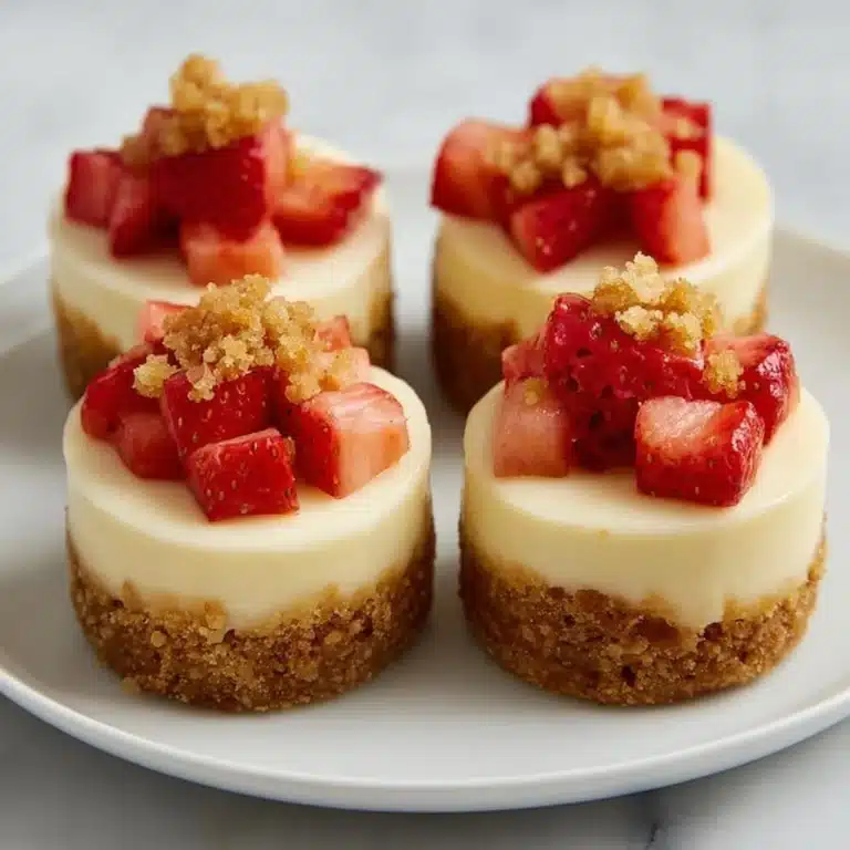 Mini Strawberry Crunch Cheesecake Bites Recipe