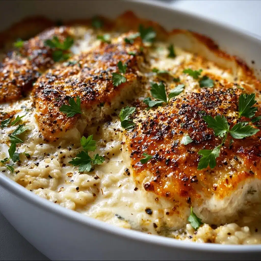 Creamy Baked Chicken and Rice Recipe - Recipe Image