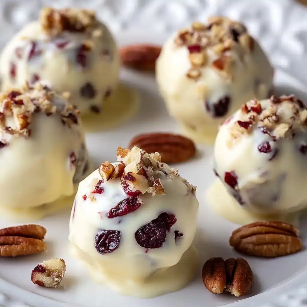 White Chocolate Cranberry Truffles Recipe - Recipe Image