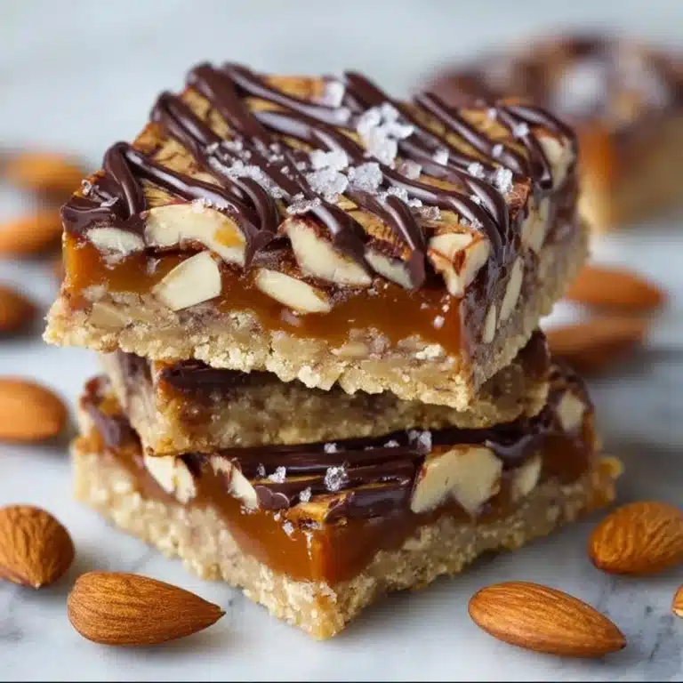 Salted Caramel Almond Bars Recipe