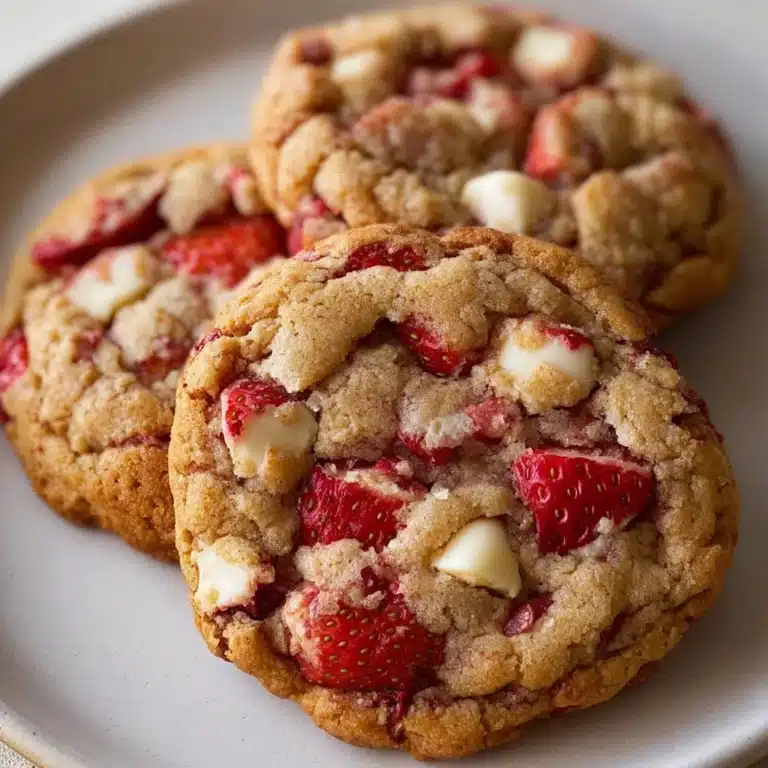 White Chocolate Chunk Strawberry Cookies Recipe