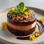 Bittersweet Dark Chocolate Mousse Cake with Silky Layers Recipe
