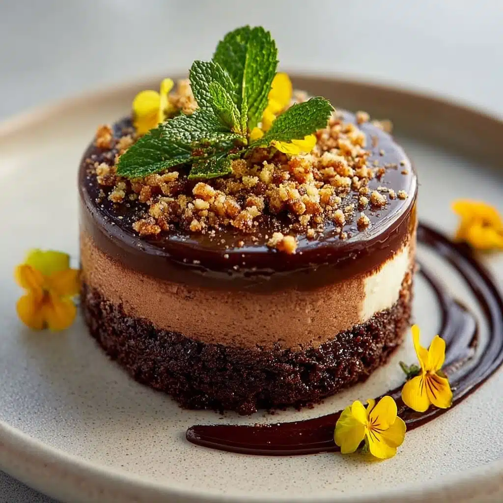 Bittersweet Dark Chocolate Mousse Cake with Silky Layers Recipe - Recipe Image