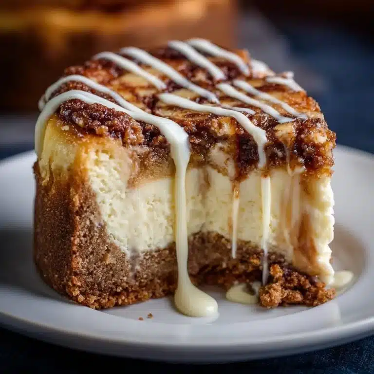 Heavenly Swirled Cinnamon Roll Cheesecake Delight Recipe