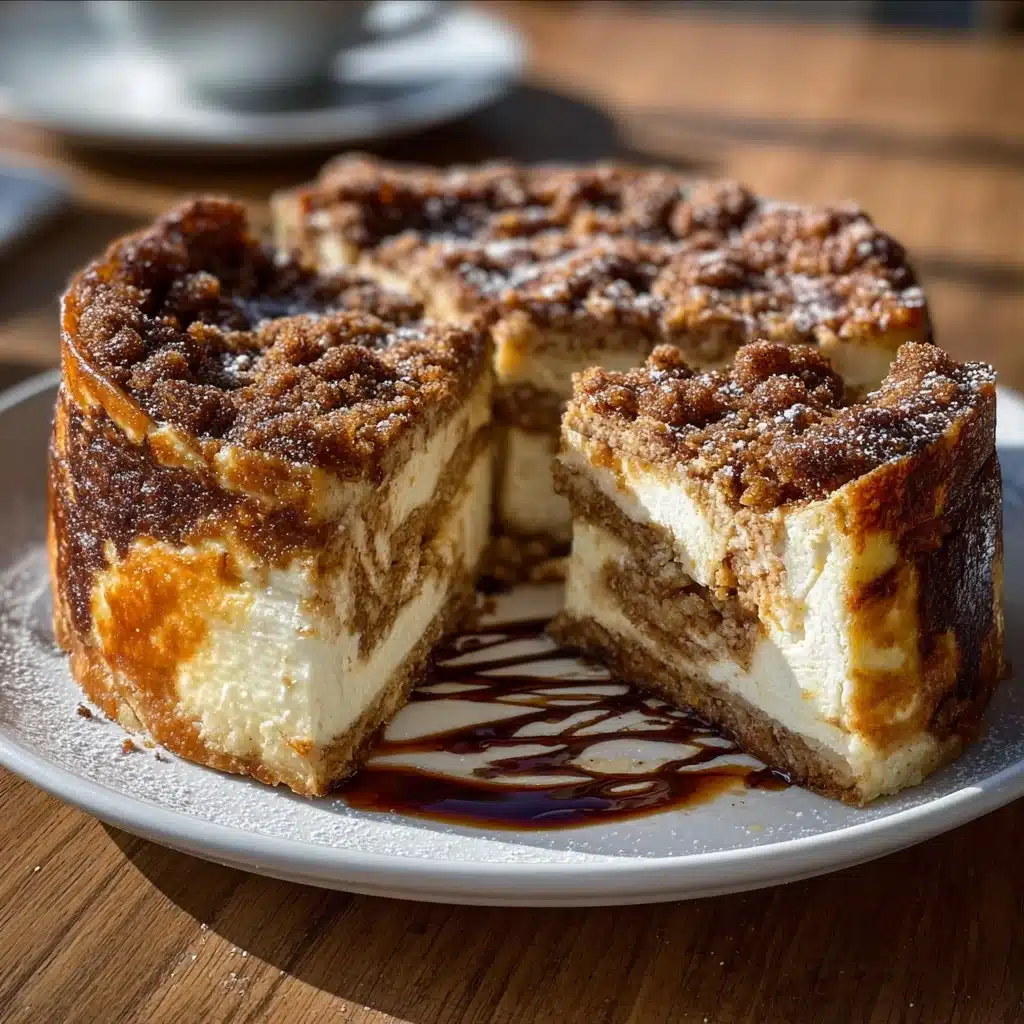 Decadent Swirled Cinnamon Roll Cheesecake Delight Recipe - Recipe Image