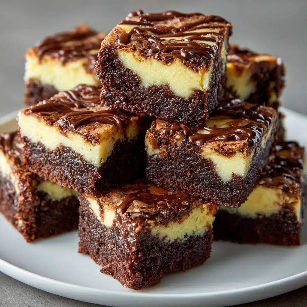 Fudgy Chocolate Cheesecake Swirl Brownies Recipe - Recipe Image