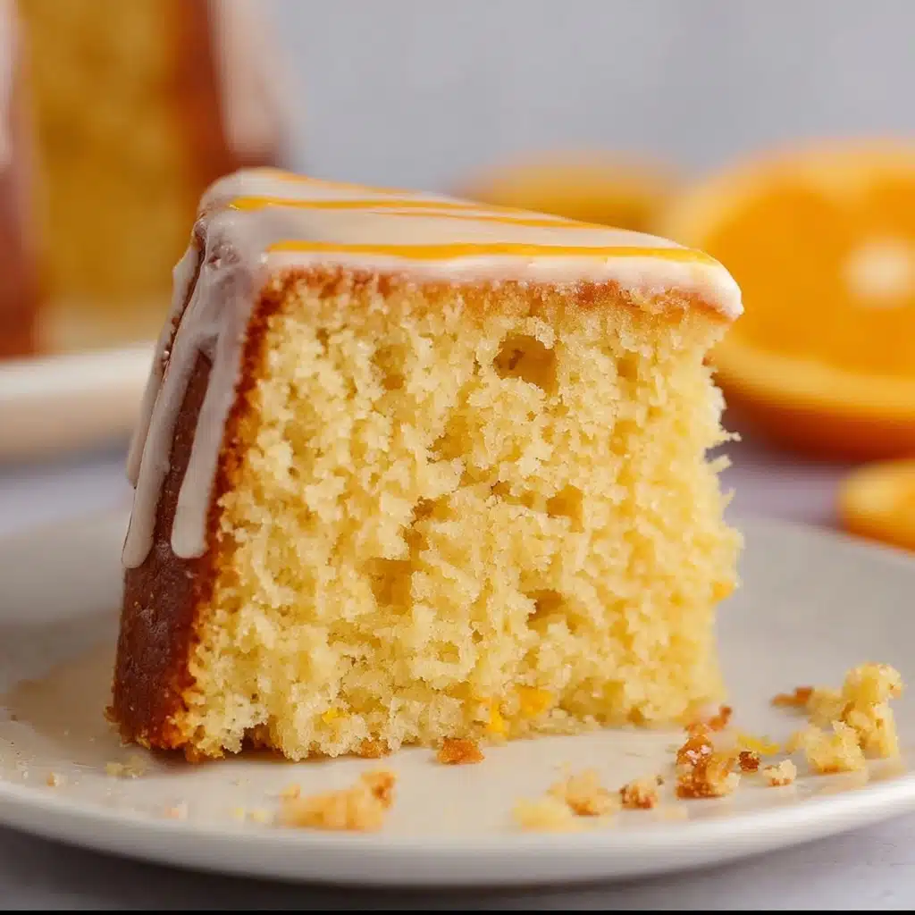Eggless Orange Bundt Cake Recipe - Recipe Image