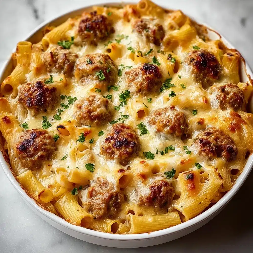Swedish Meatballs Pasta Bake Recipe - Recipe Image