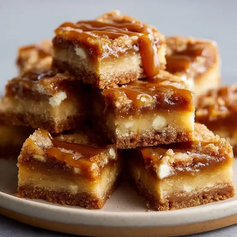 Brown Butter & Feta Blondies with Salted Caramel Swirl Recipe