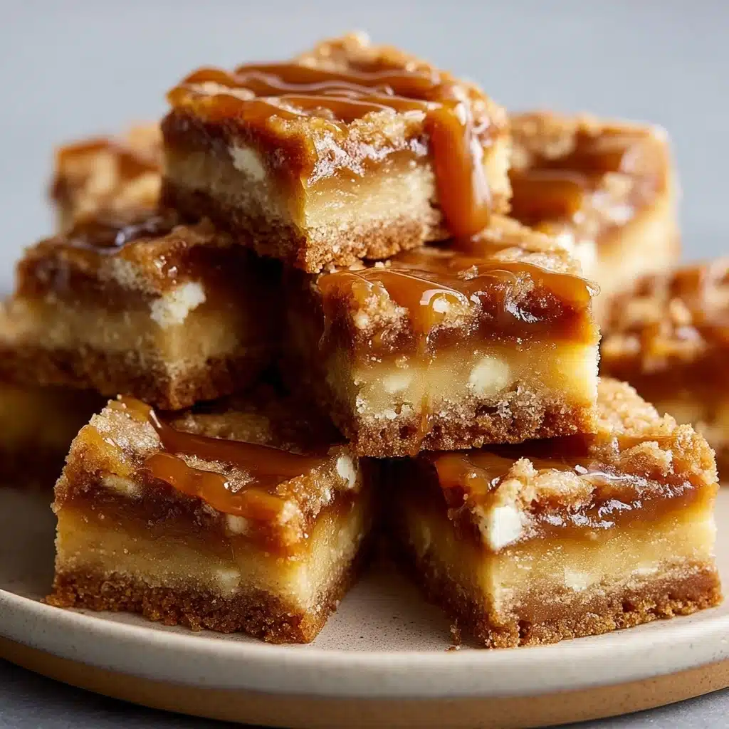 Brown Butter & Feta Blondies with Salted Caramel Swirl Recipe - Recipe Image