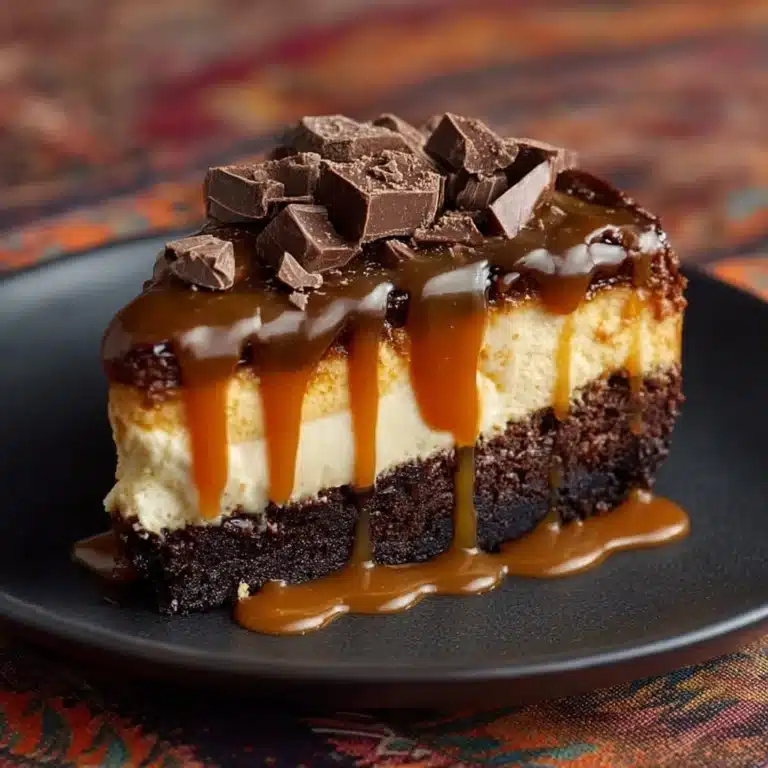 Caramel Brownie Cheesecake Recipe