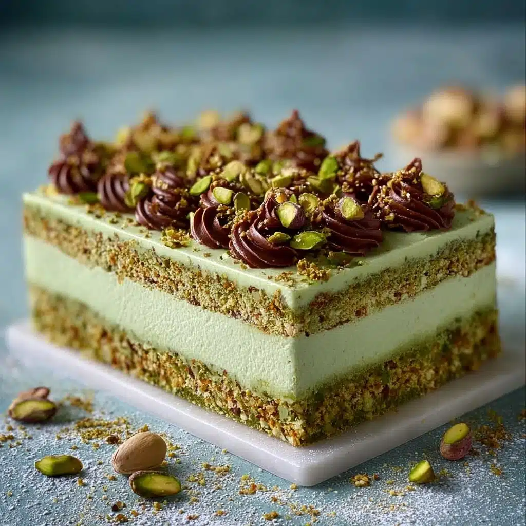 Exquisite No-Bake Pistachio Delight: A Cake to Remember Recipe - Recipe Image