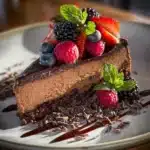 hocolate Cheesecake with Ganache Topping Recipe