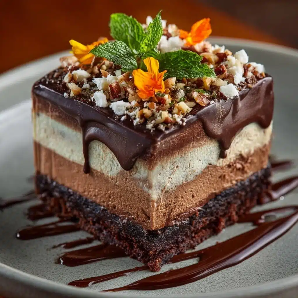 Decadent Triple-Layer Chocolate Mousse Cake Recipe