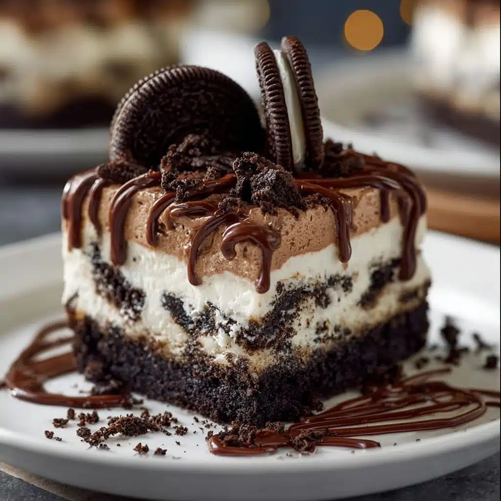 Creamy No-Bake Oreo Bliss with Chocolate & Vanilla Layers Recipe
