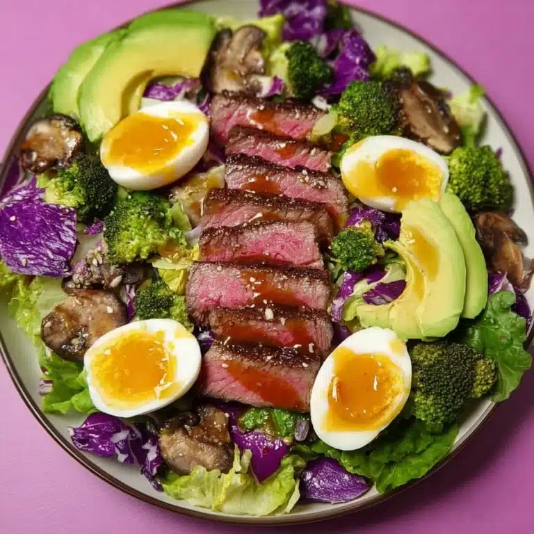 Seared Steak & Avocado Power Salad with Jammy Eggs Recipe