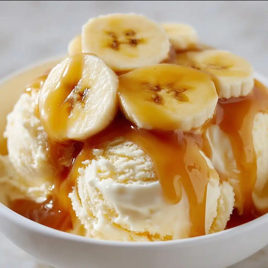 Banana Caramel Ice Cream Recipe - Recipe Image