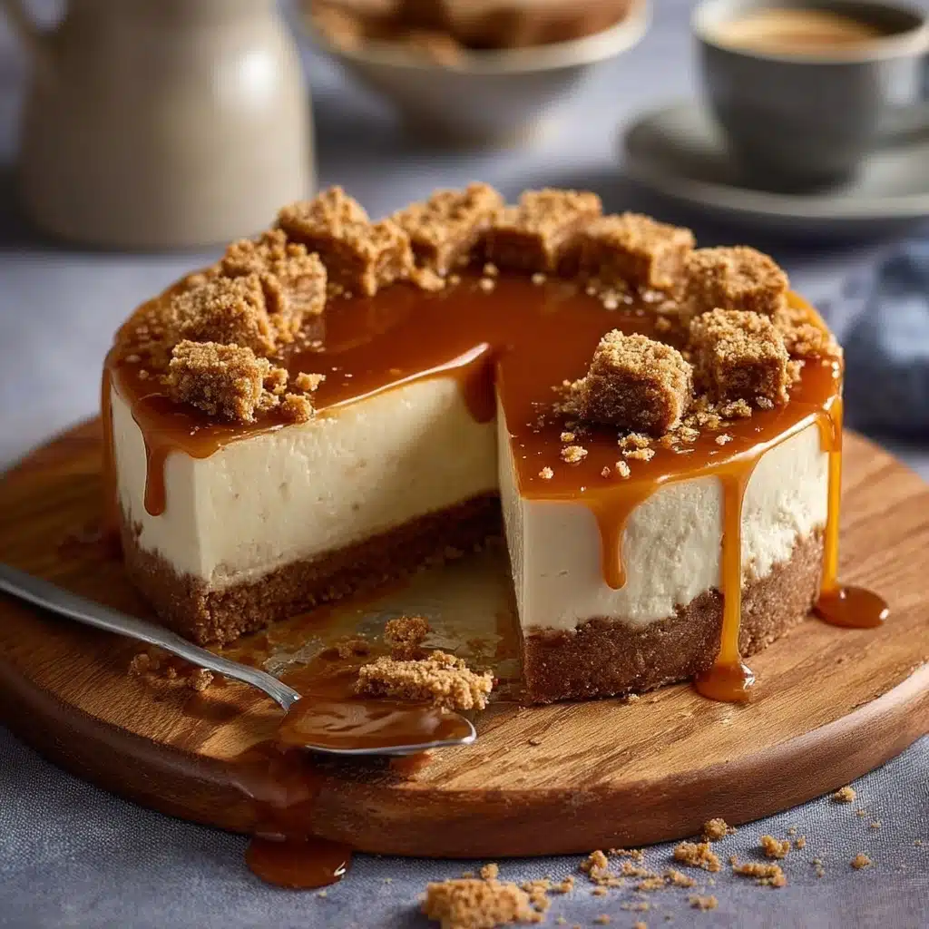 Creamy Biscoff Dream Cheesecake with Buttery Cookie Crust Recipe