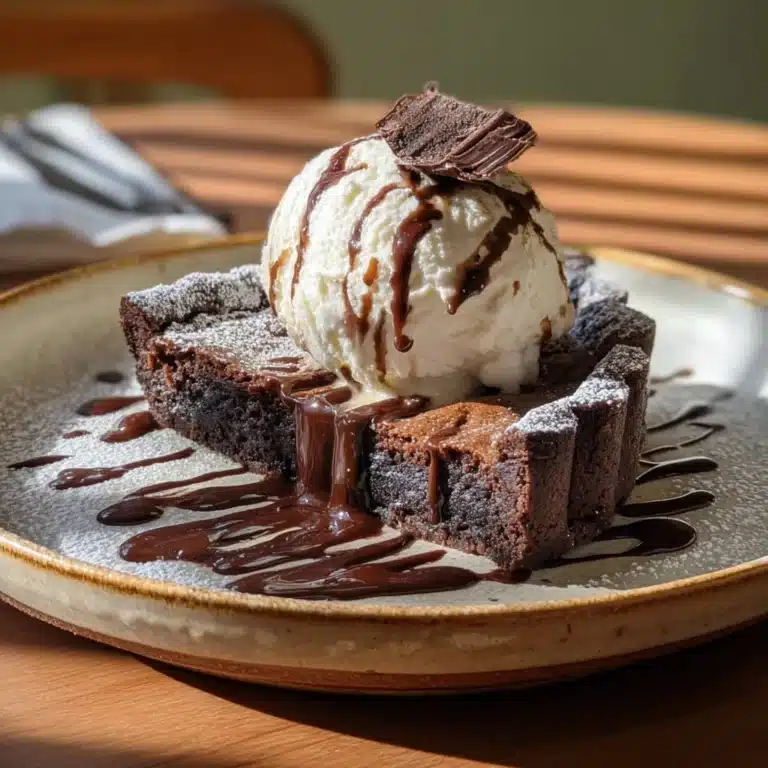 Decadent Fudgy Brownie Pie Inspired by Joanna Gaines Recipe