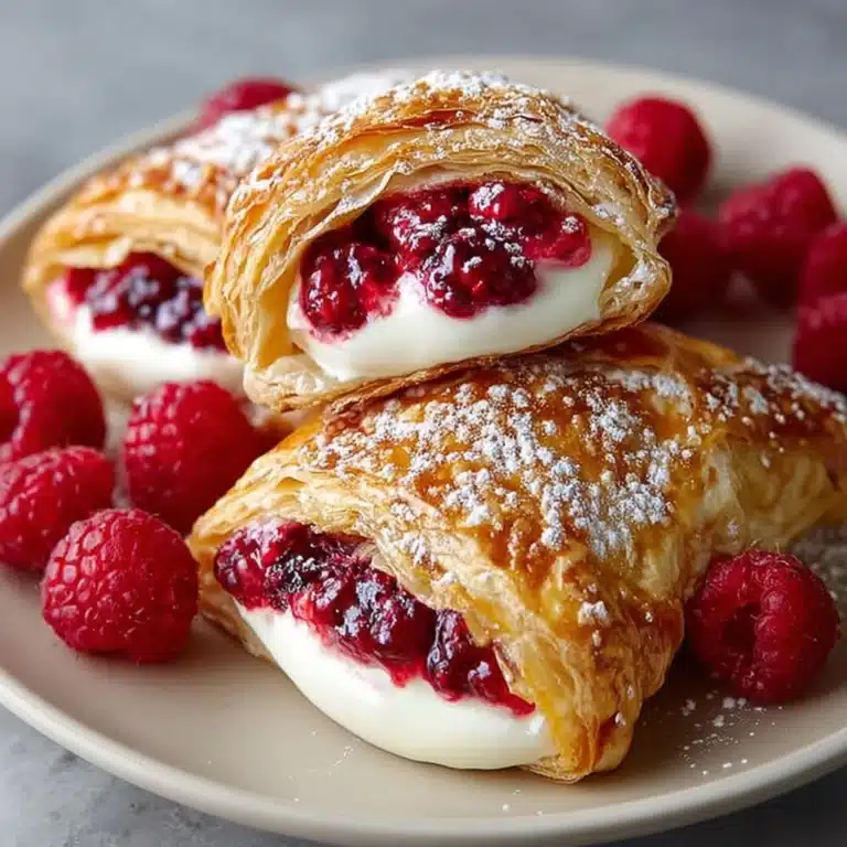 Flaky Raspberry Cream Cheese Pastries Recipe