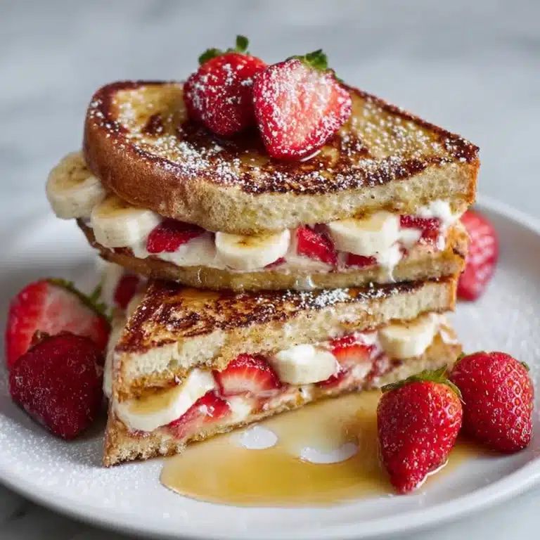 Strawberry Banana Stuffed French Toast Recipe