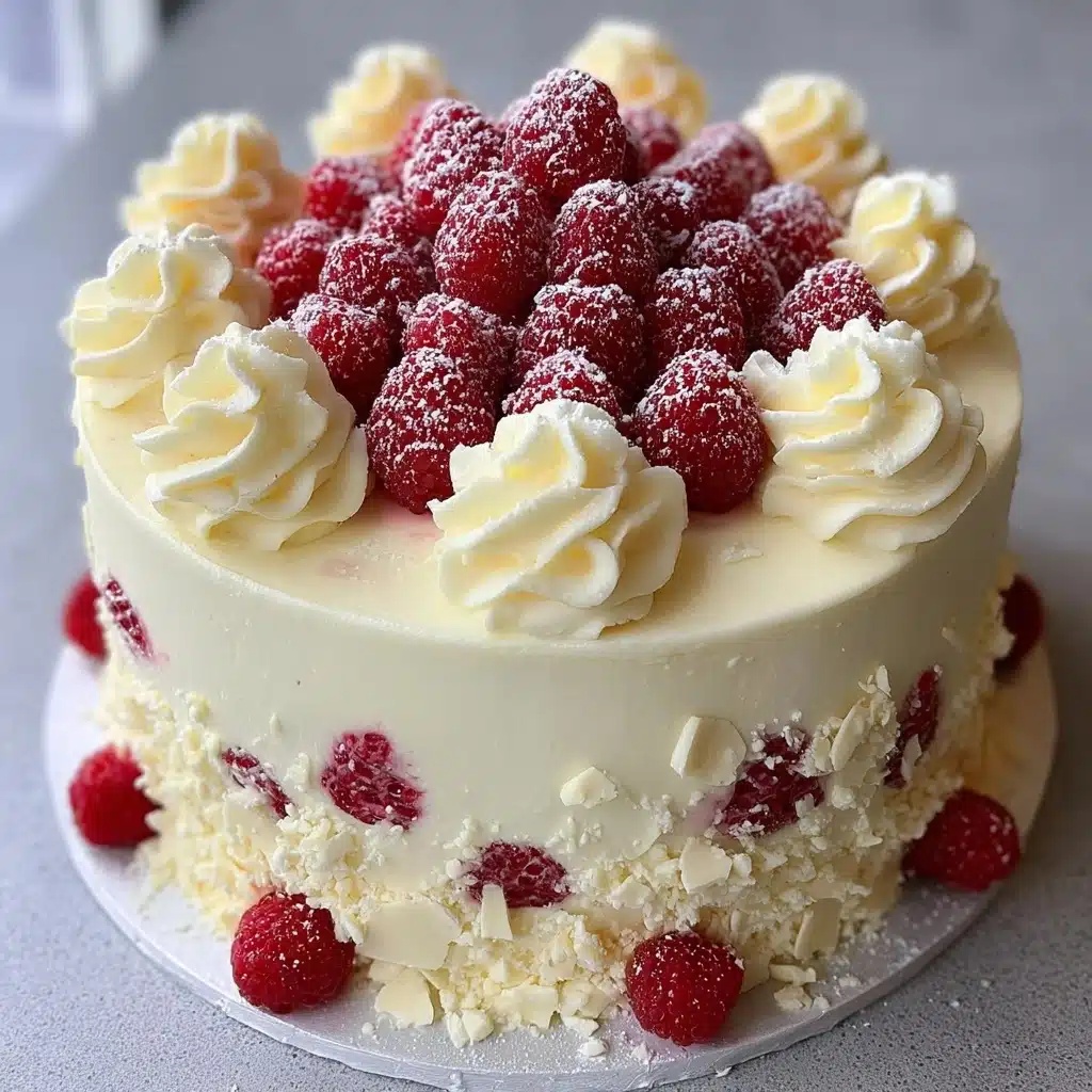 White Chocolate Raspberry Dream Cake Recipe - Recipe Image