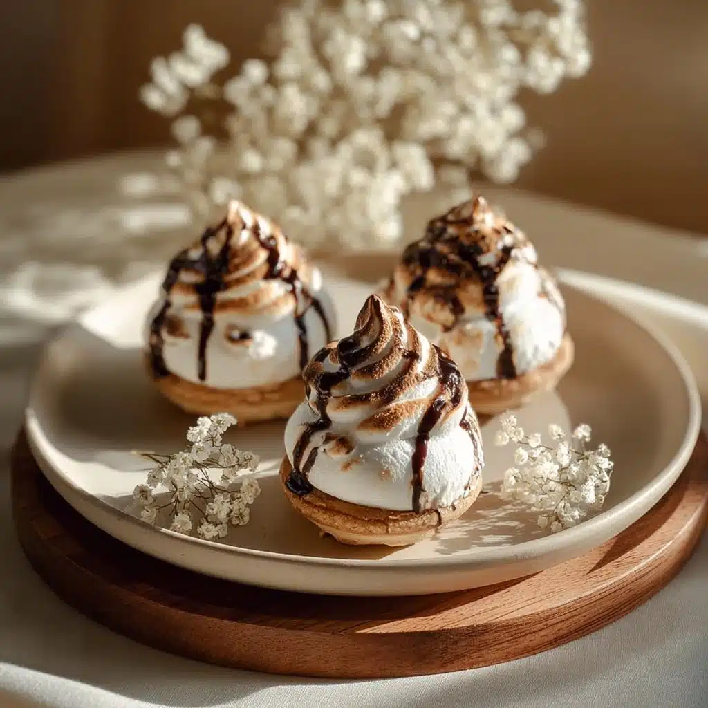 Gooey S'mores Chocolate-Hugged Marshmallow Kisses Recipe