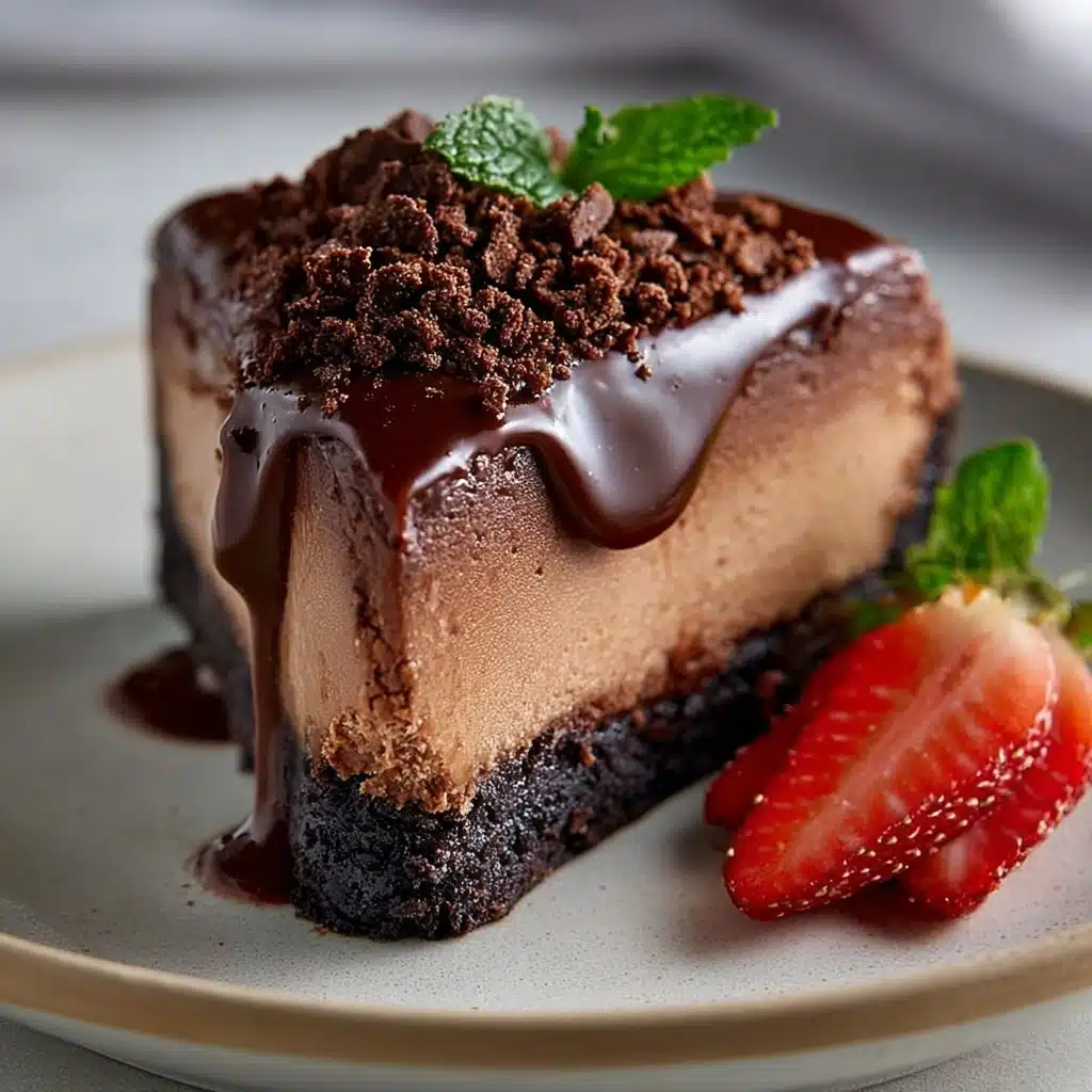 Decadent Triple Chocolate Cheesecake Delight Recipe