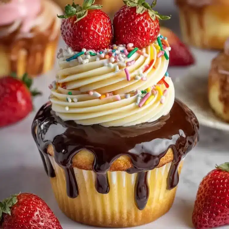 Decadent Strawberry Chocolate Cupcakes Recipe