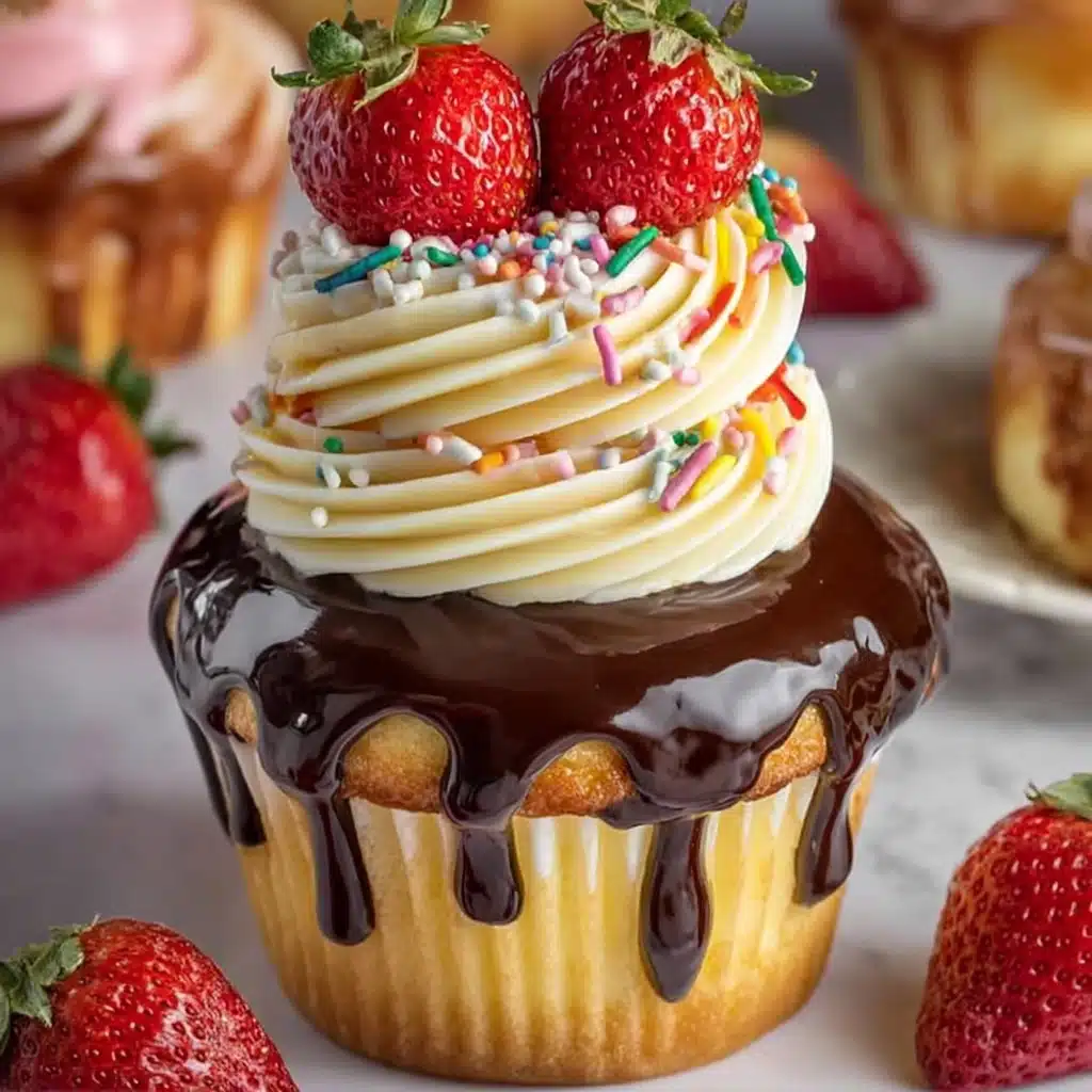 Decadent Strawberry Chocolate Cupcakes Recipe
