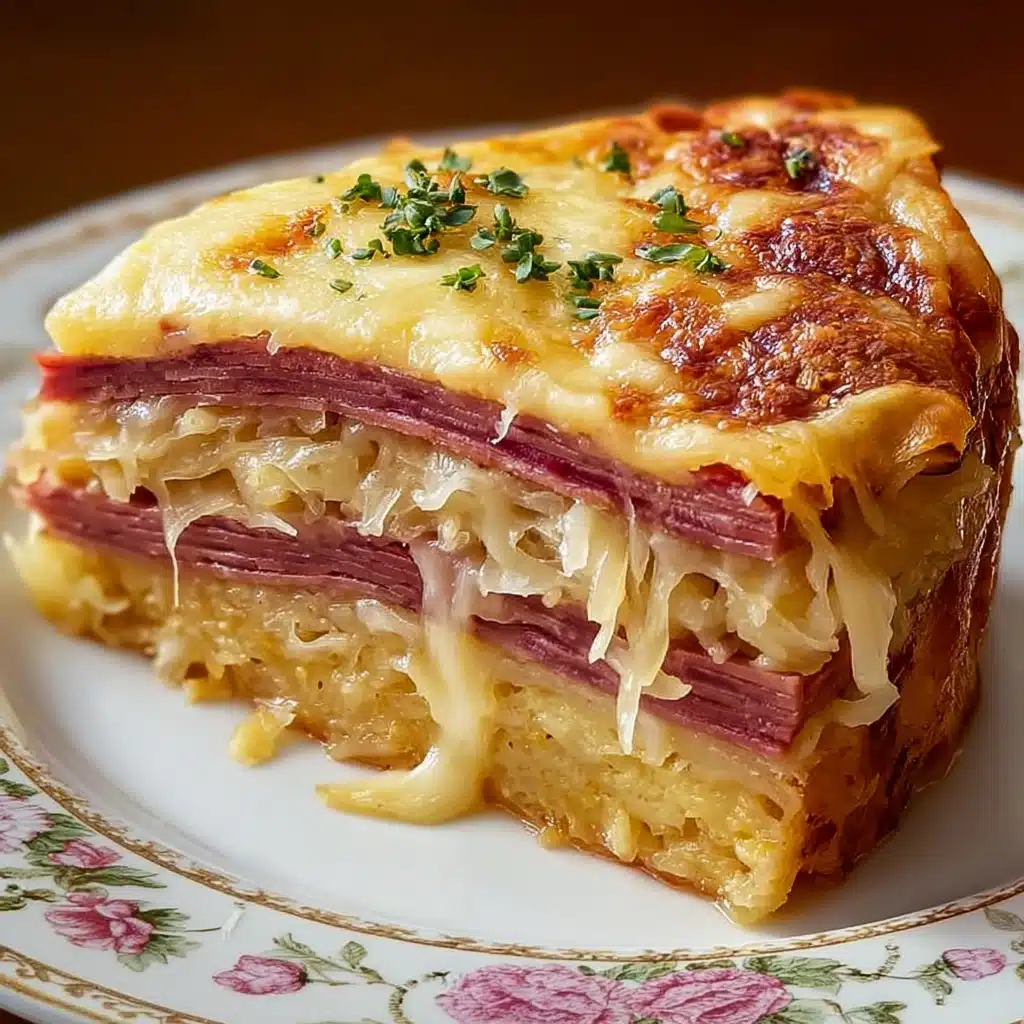 Layered Reuben Casserole Bake Recipe - Recipe Image