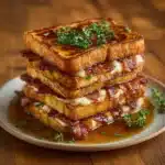 Bourbon Maple Bacon Stuffed French Toast Recipe