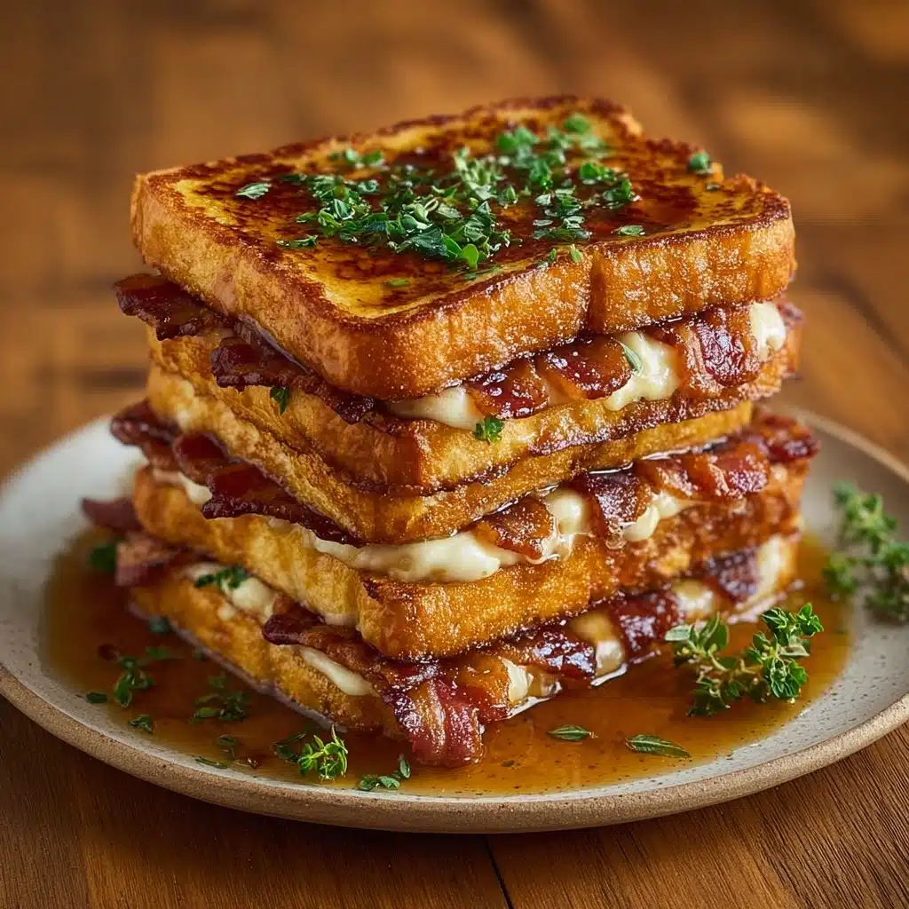Bourbon Maple Bacon Stuffed French Toast Recipe - Recipe Image