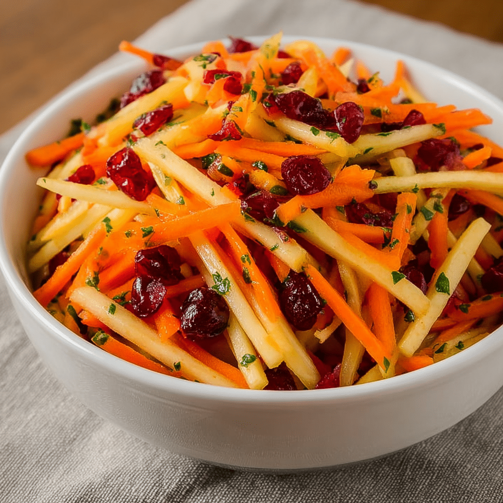 Refreshing Apple Cranberry Carrot Salad Recipe - Recipe Image