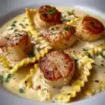 Lobster Ravioli in Creamy Garlic Sauce Recipe