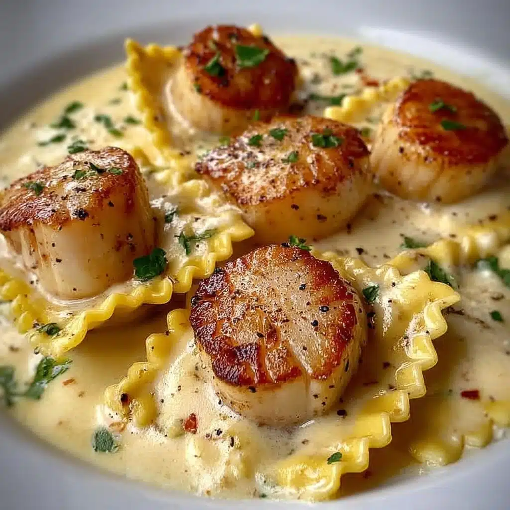 Lobster Ravioli in Creamy Garlic Sauce Recipe
