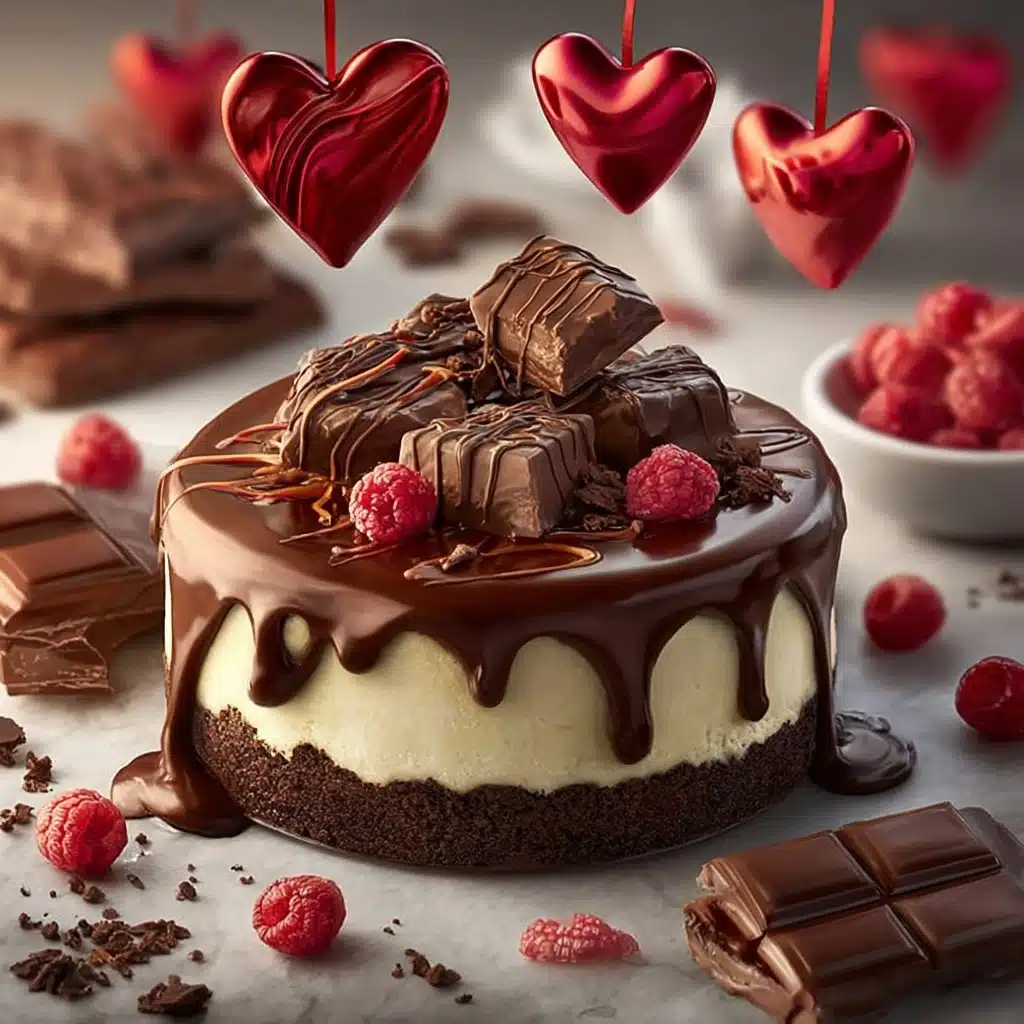Raspberry Chocolate Ganache Cheesecake Recipe