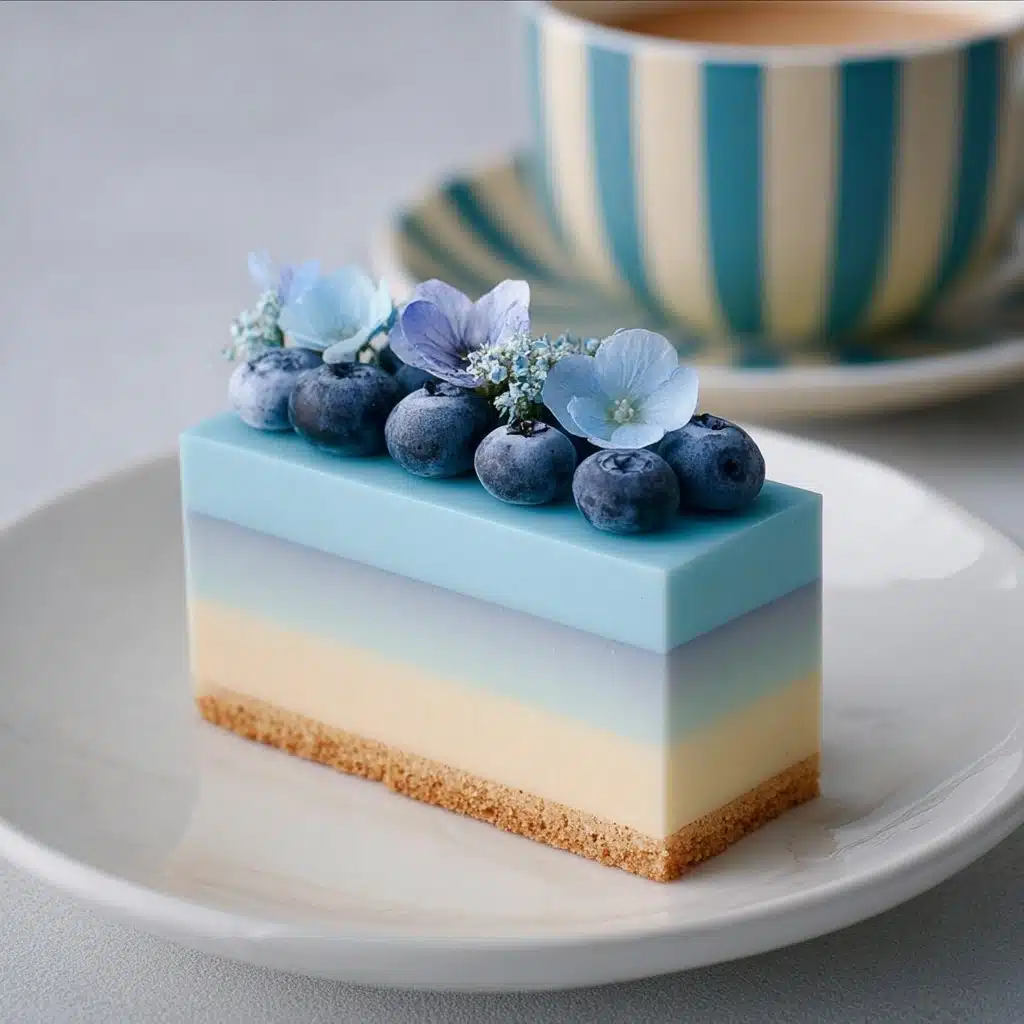 Blueberry Gradient Mousse Cake Recipe - Recipe Image
