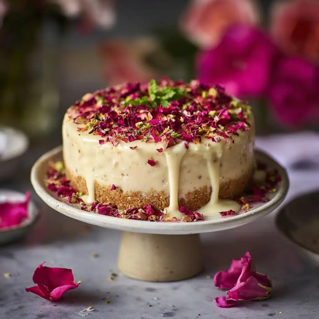 White Chocolate & Rose Cheesecake Recipe
