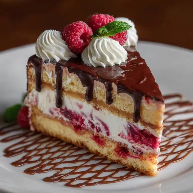 Raspberry Cream Layer Cake Recipe