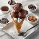 Chocolate Marshmallow Ice Cream Cone Recipe