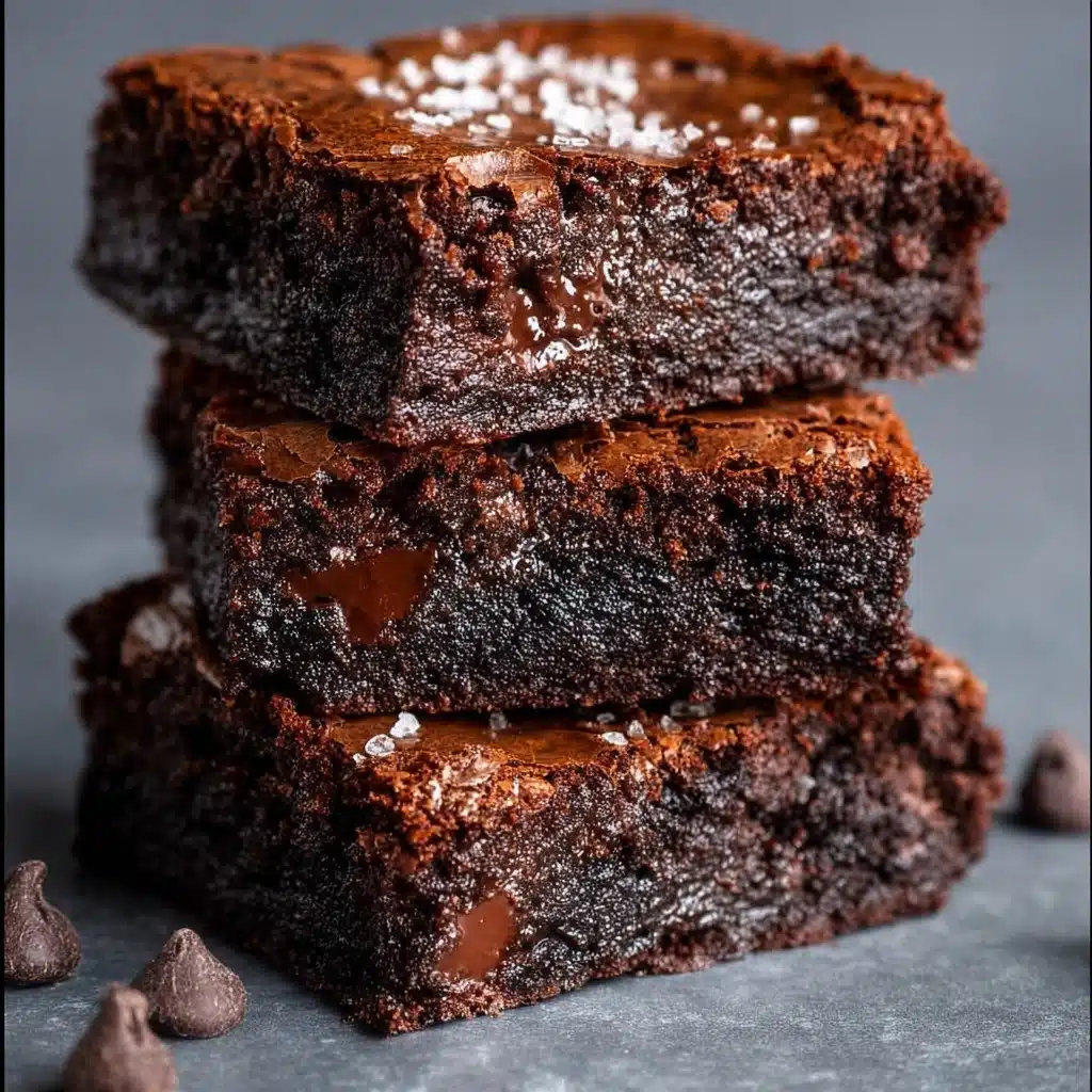 Triple Chocolate Fudge Brownies Recipe - Recipe Image