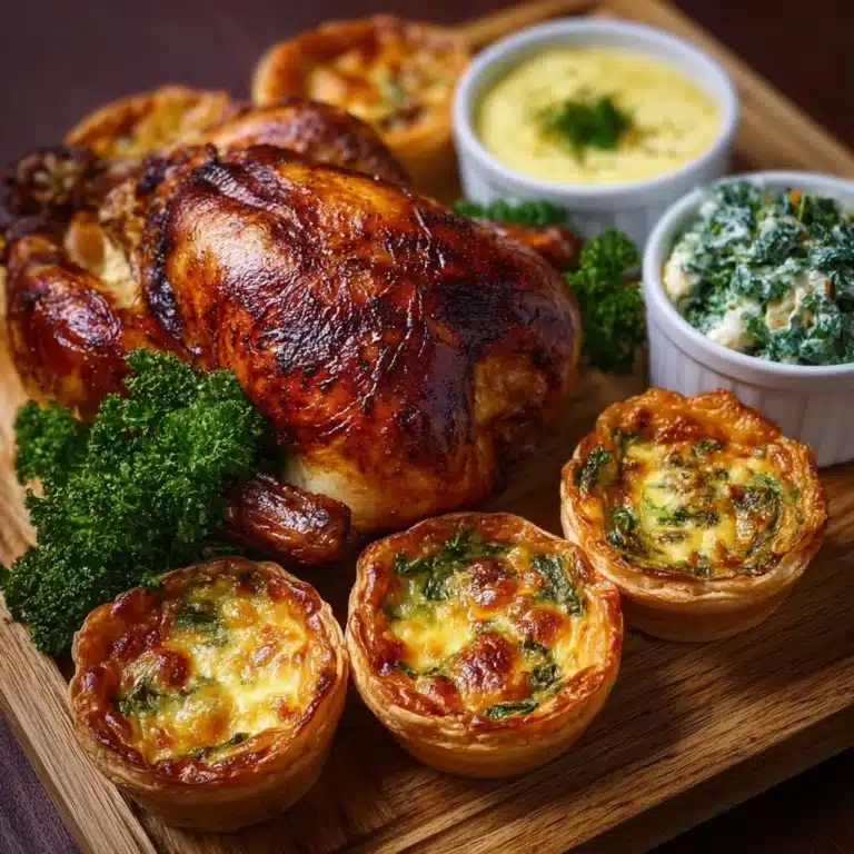 Sunday Roast with Mini Quiche Recipe