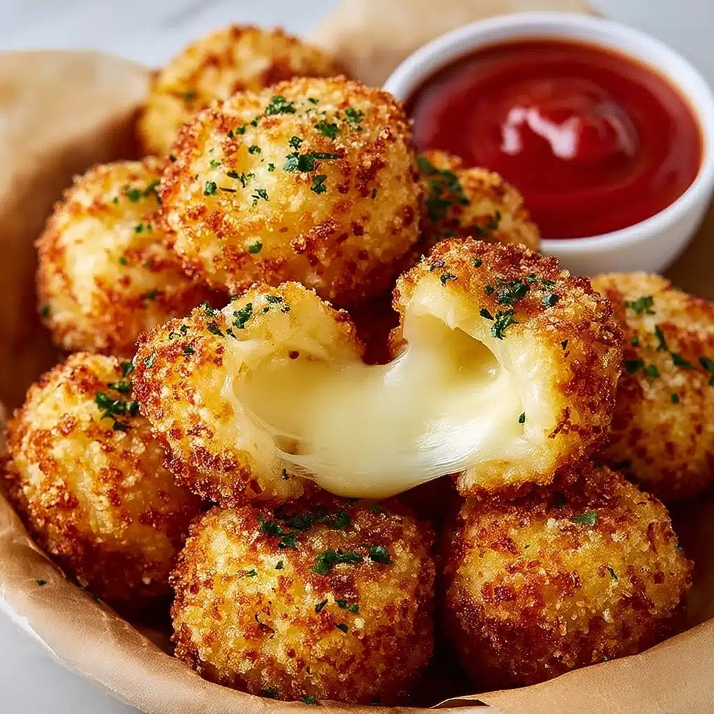 Cheesy Parmesan Mozzarella Bites Recipe - Recipe Image