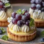 Mini Grape Custard Tartlets Recipe