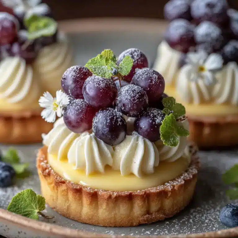 Mini Grape Custard Tartlets Recipe
