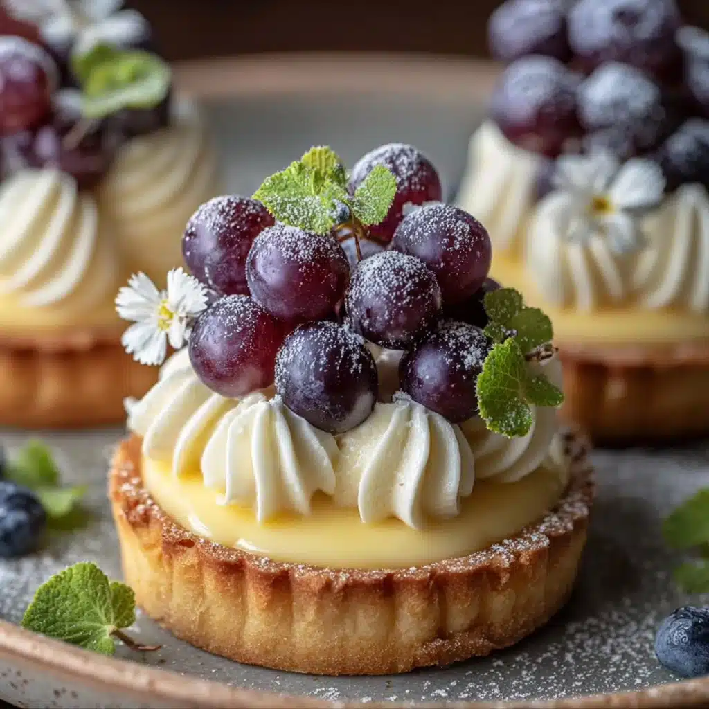 Mini Grape Custard Tartlets Recipe - Recipe Image